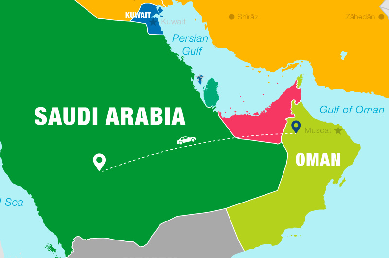 Saudi Arabia to Muscat Premium Chauffeur Service | Cross-Border Travel