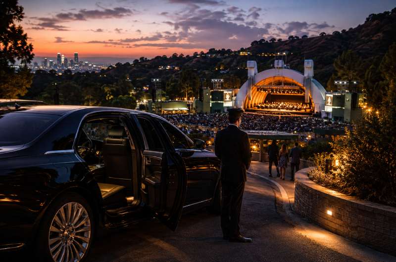 Transport to Hollywood Bowl: Chauffeured Transportation for VIP Concertgoers